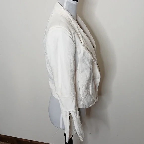 BlankNYC white double zip mesh jacket size small - Picture 6 of 15